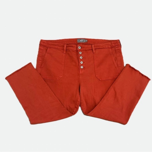 Torrid‎ Mom Straight Vintage Stretch High Rise Jean Orange Plus Sz 16S - Picture 2 of 7
